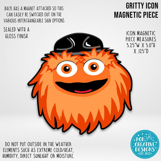 Gritty Icon Magnetic Piece