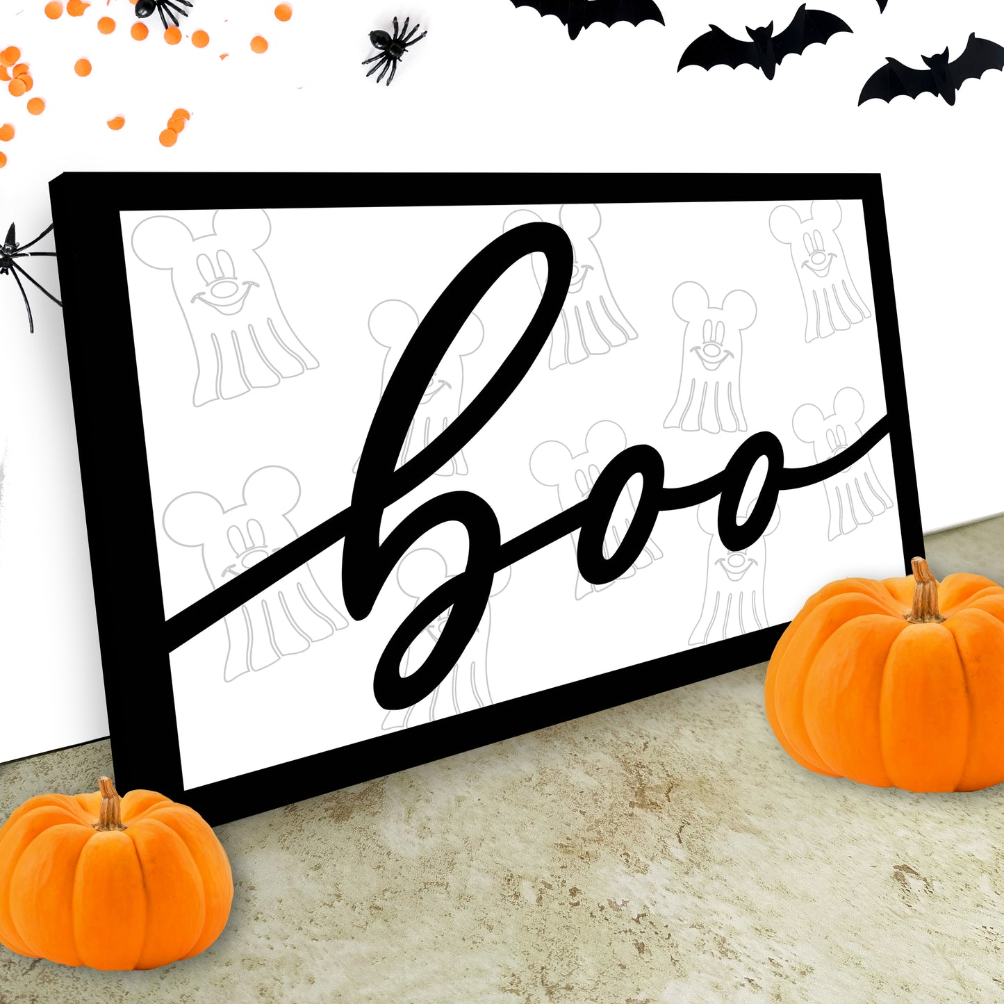 LIMITED EDITION 2D Boo 12 x 8 Wooden Sign