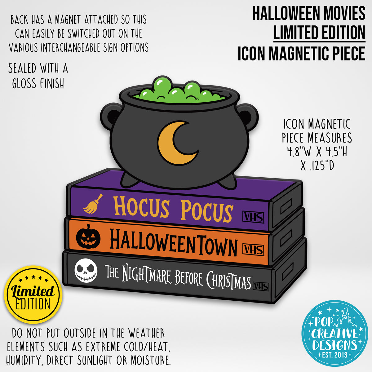 LIMITED EDITION Halloween Movies Icon Magnetic Piece