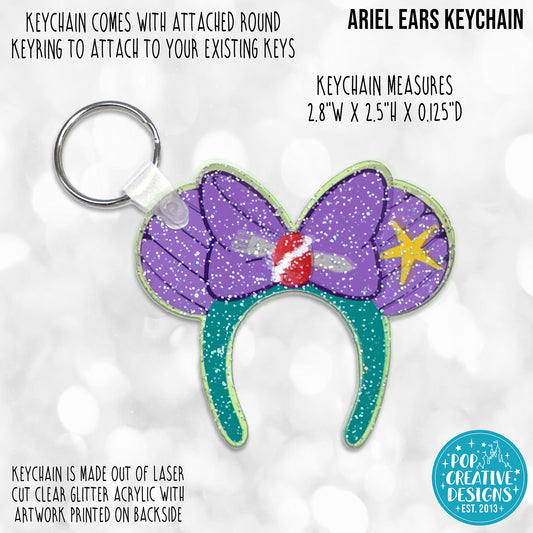 Ariel Ears Keychain