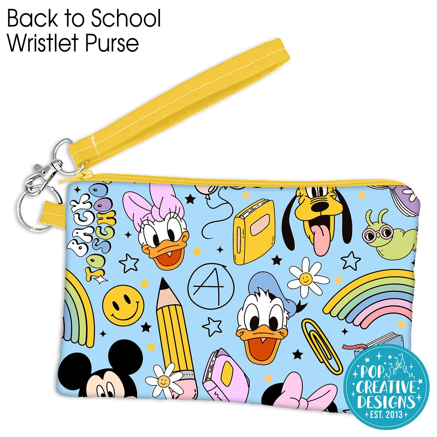 Back to School Wristlet Purse
