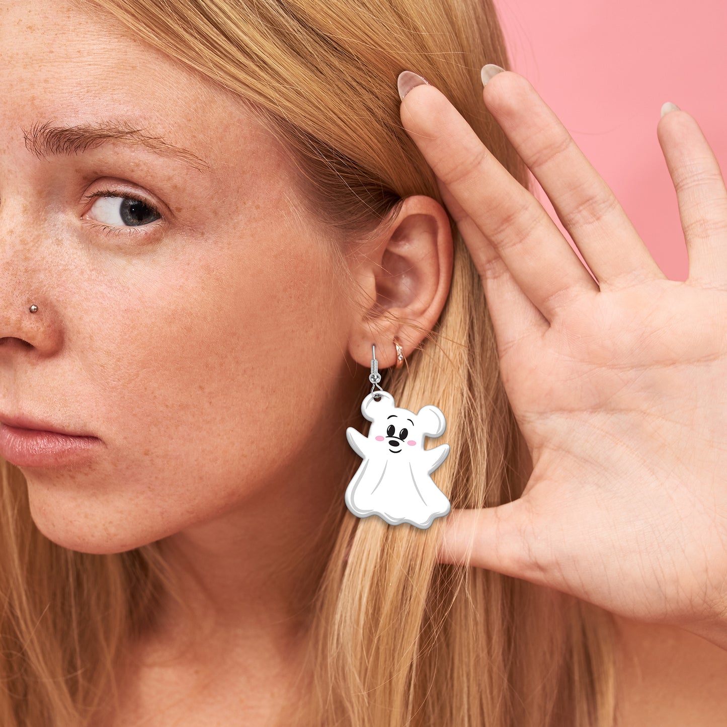 Cute Ghostie Dangle Earrings