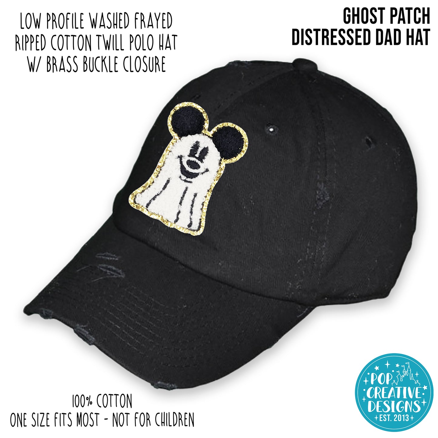 Ghost Patch Dad Hat