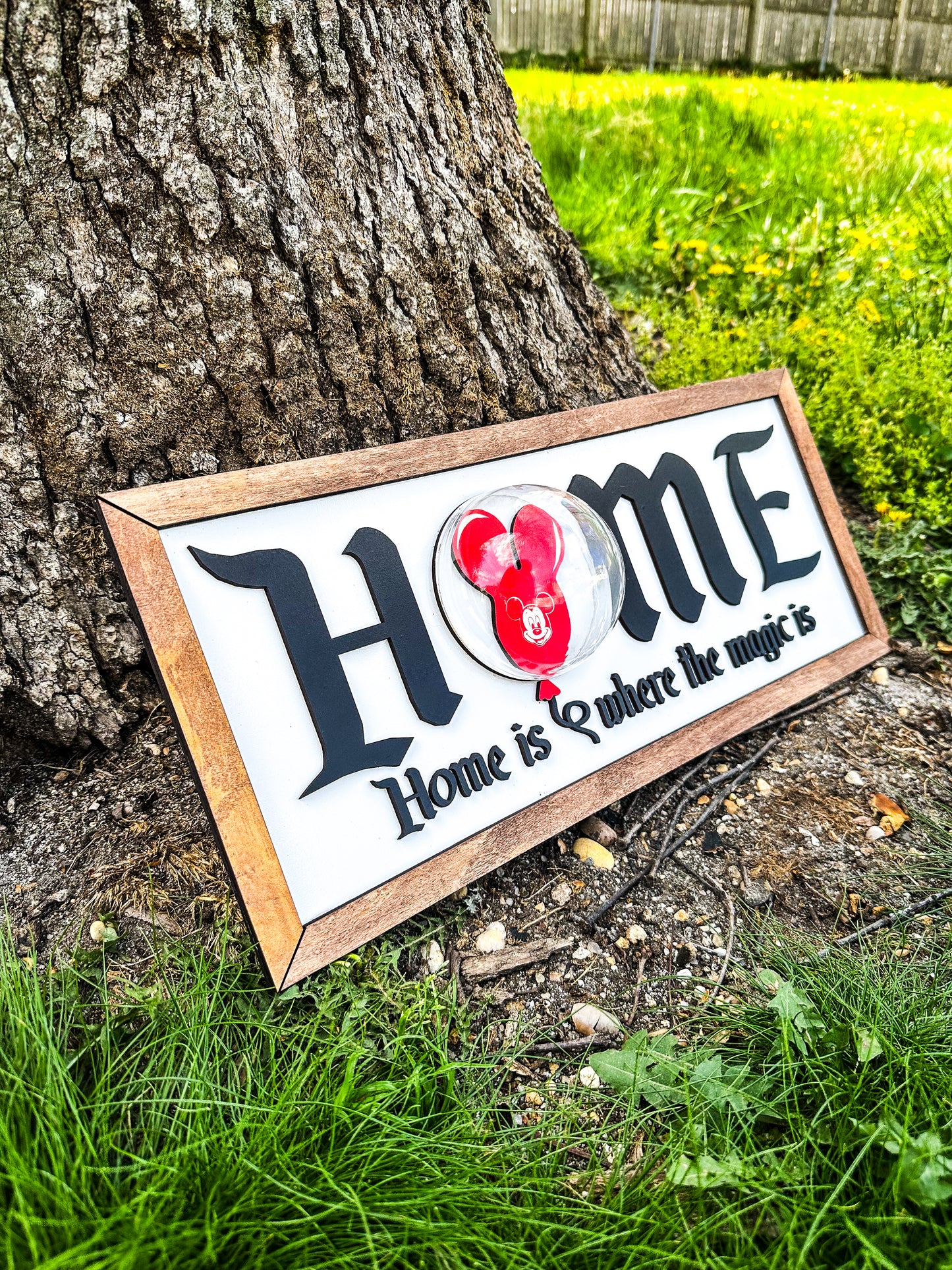 Home Is Where the Magic Is 3D Balloon Wooden Sign - FREE SHIPPING