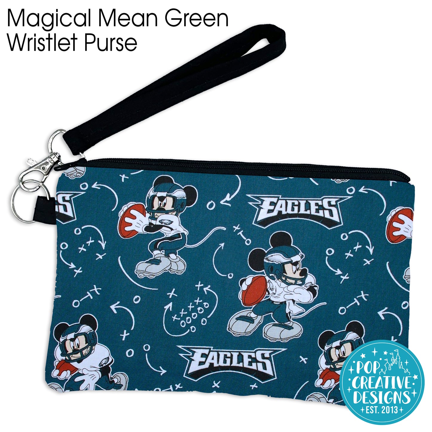 Magical Mean Green Wristlet Purse