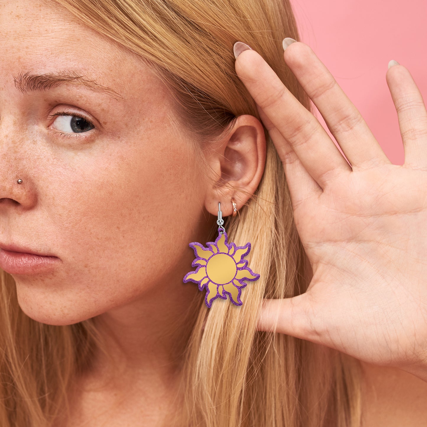 Punzie Sun Dangle Earrings