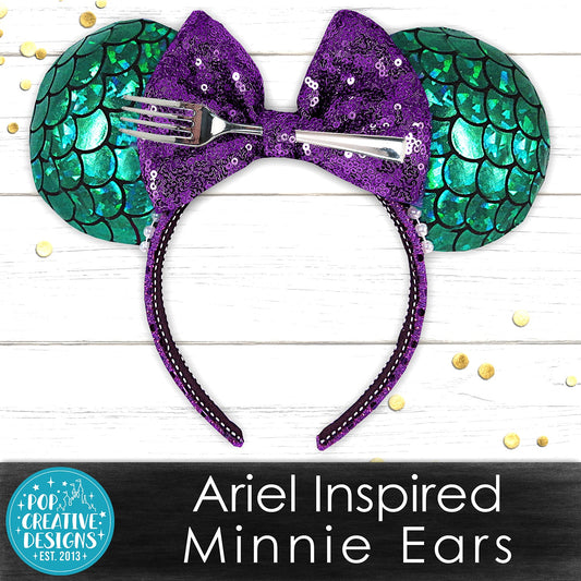 Ariel Inspired Minnie Ears