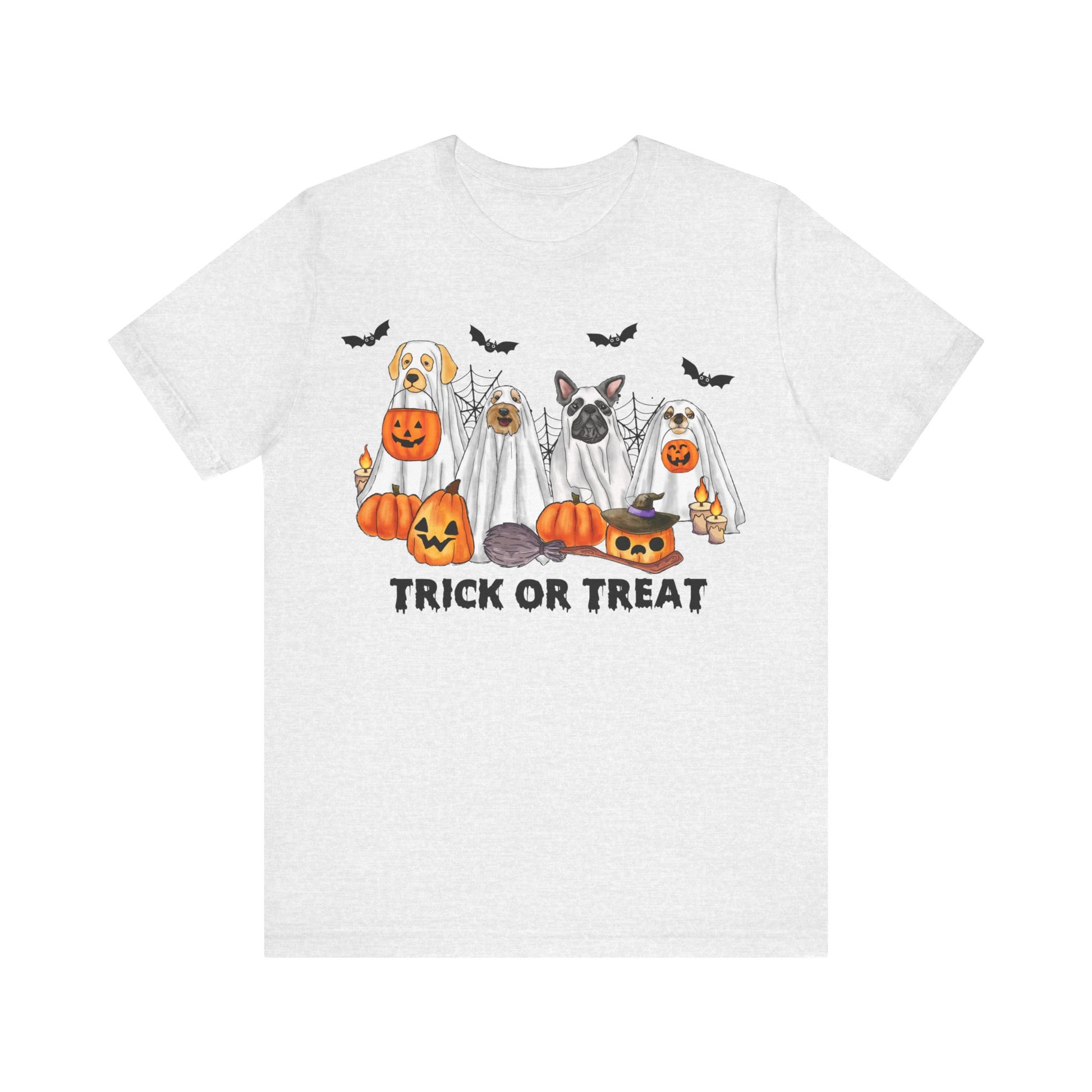 Trick or Treat Dogs Unisex Jersey Short Sleeve Tee