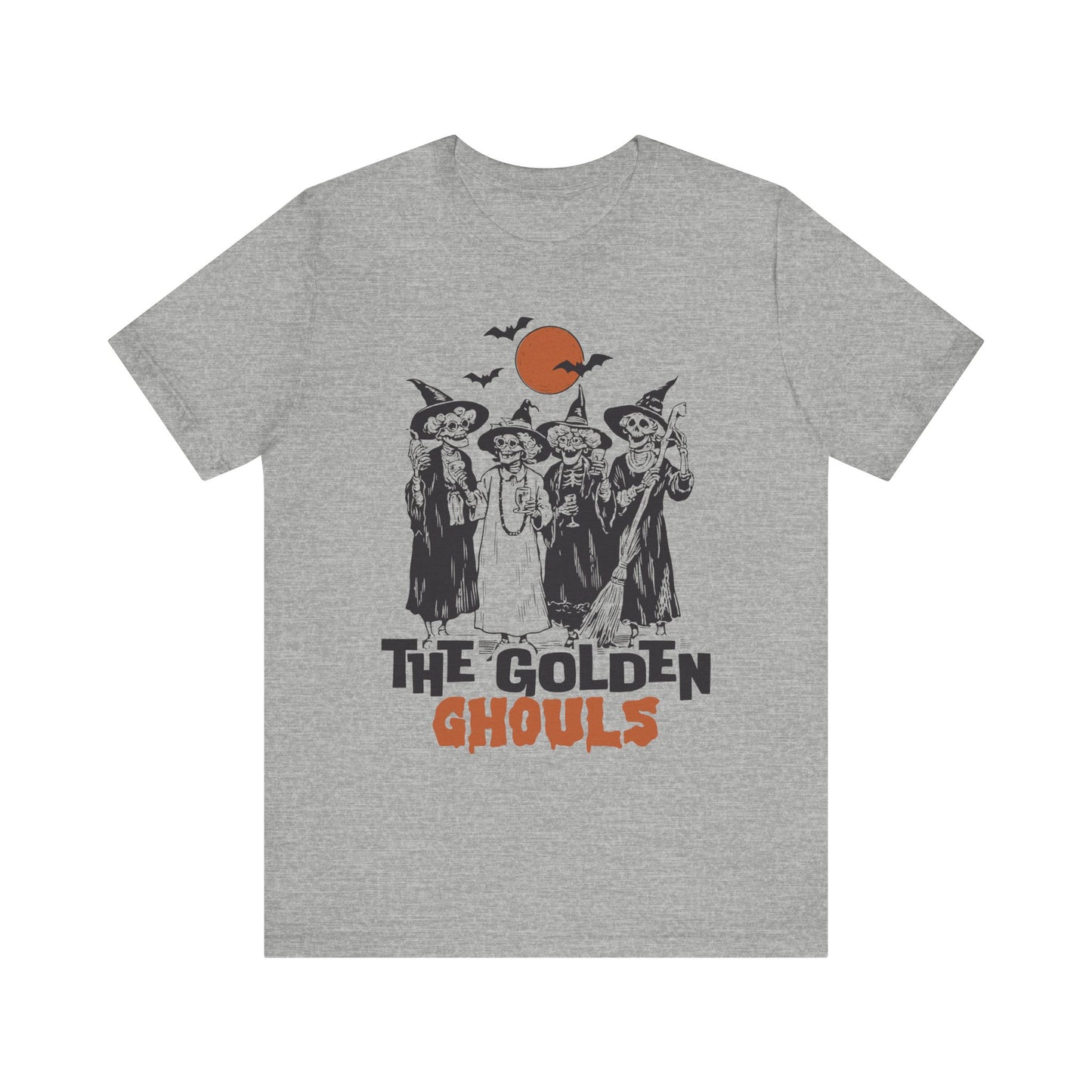 The Golden Ghouls Halloween Themed Tee, Spooky Shirt for Ghouls Fans, Unisex Casual Tee, Halloween Costume Apparel, Fall Festival Wear