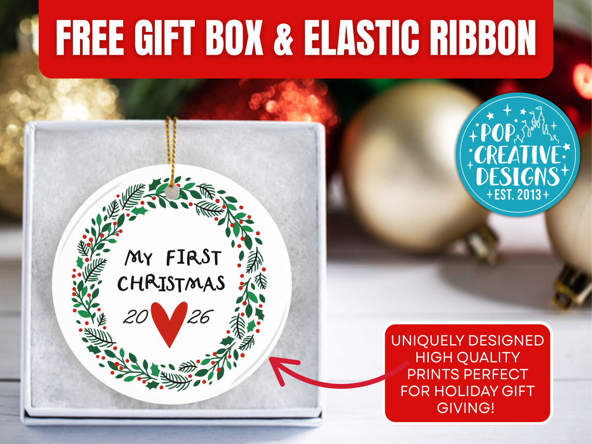 Personalized My First Christmas Ornament Year | Baby Christmas Keepsake