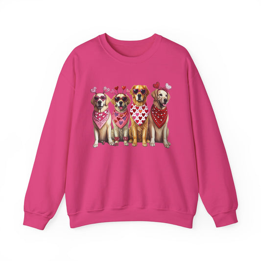 Doggie Love Valentine's Unisex Heavy Blend™ Crewneck Sweatshirt