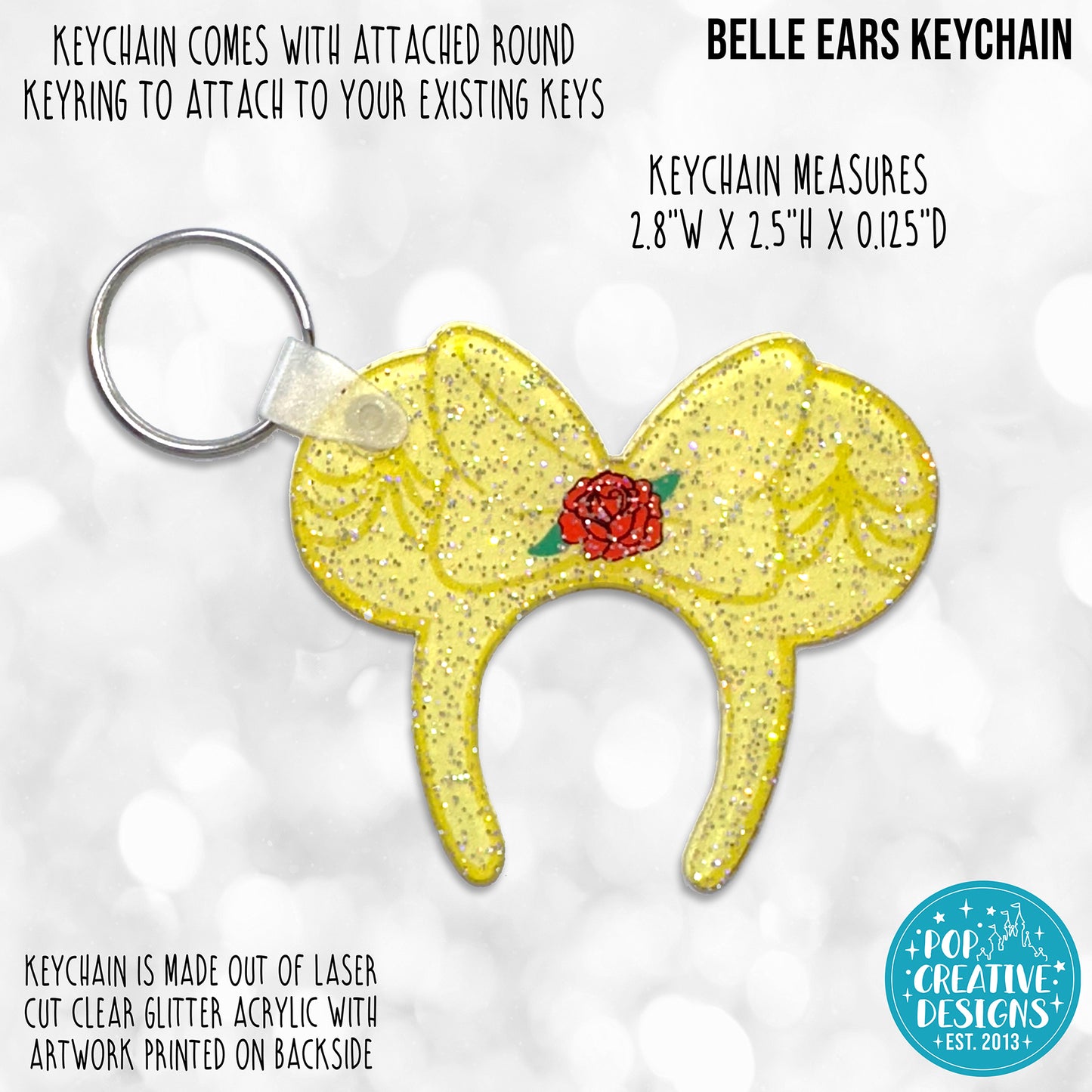 Belle Ears Keychain