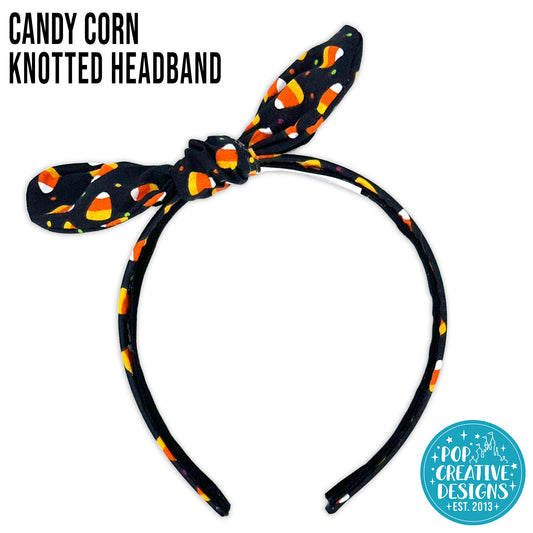 Candy Corn Knotted Headband