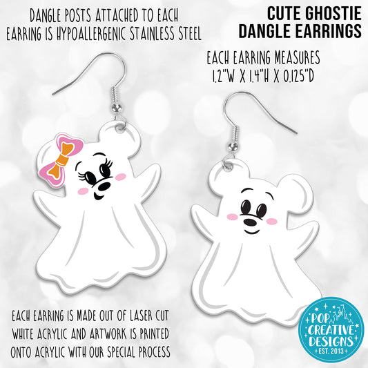 Cute Ghostie Dangle Earrings
