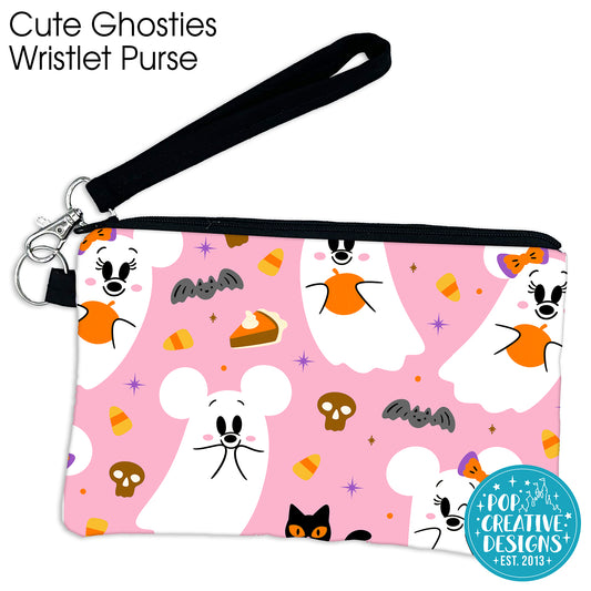 Cute Ghosties Wristlet Purse