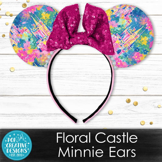 Castle Floral Minnie Ears