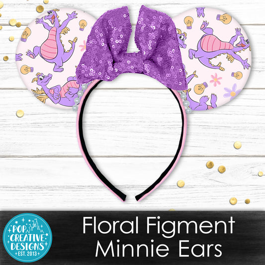Floral Figment Minnie Ears