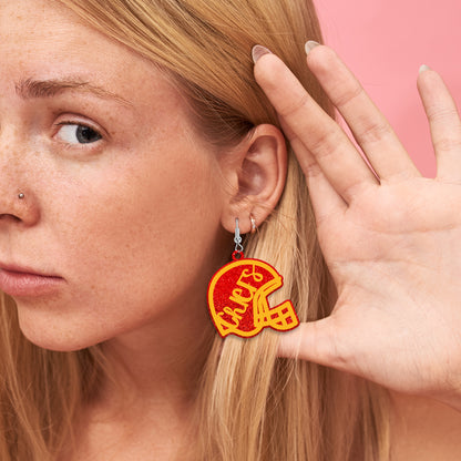 Kansas Football Dangle Earrings