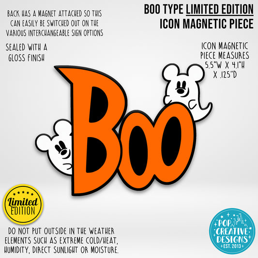LIMITED EDITION Boo Type Icon Magnetic Piece