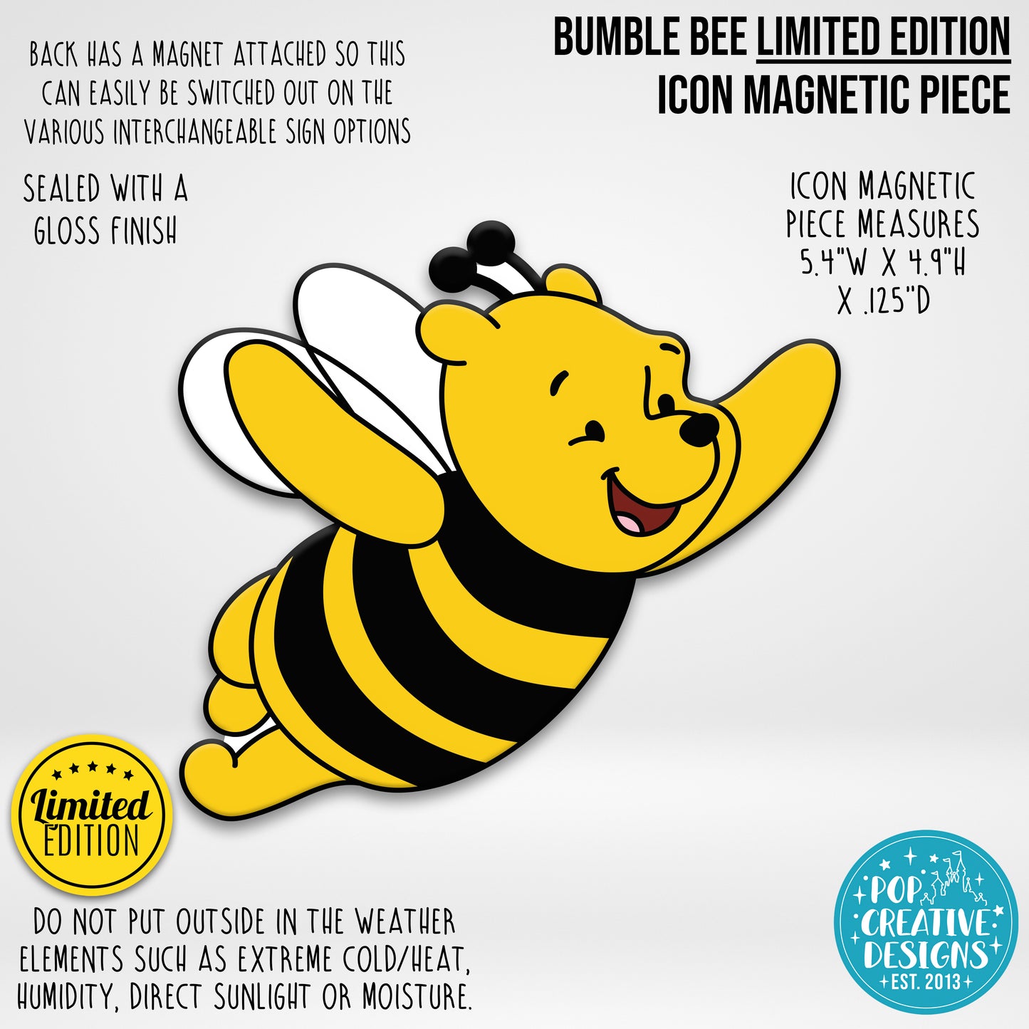 ***CLEARANCE ITEM*** Bumble Bee Icon Magnetic Piece