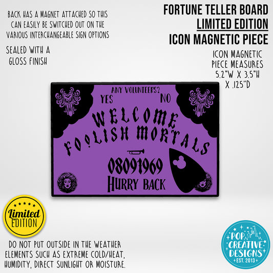 LIMITED EDITION Fortune Teller Board Icon Magnetic Piece