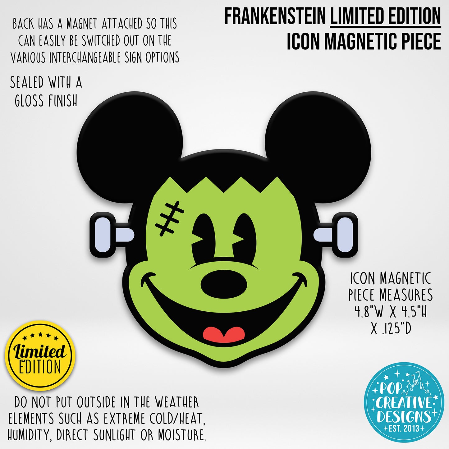 LIMITED EDITION Frankenstein Icon Magnetic Piece