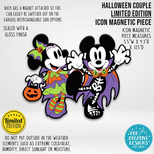 LIMITED EDITION Halloween Couple Icon Magnetic Piece