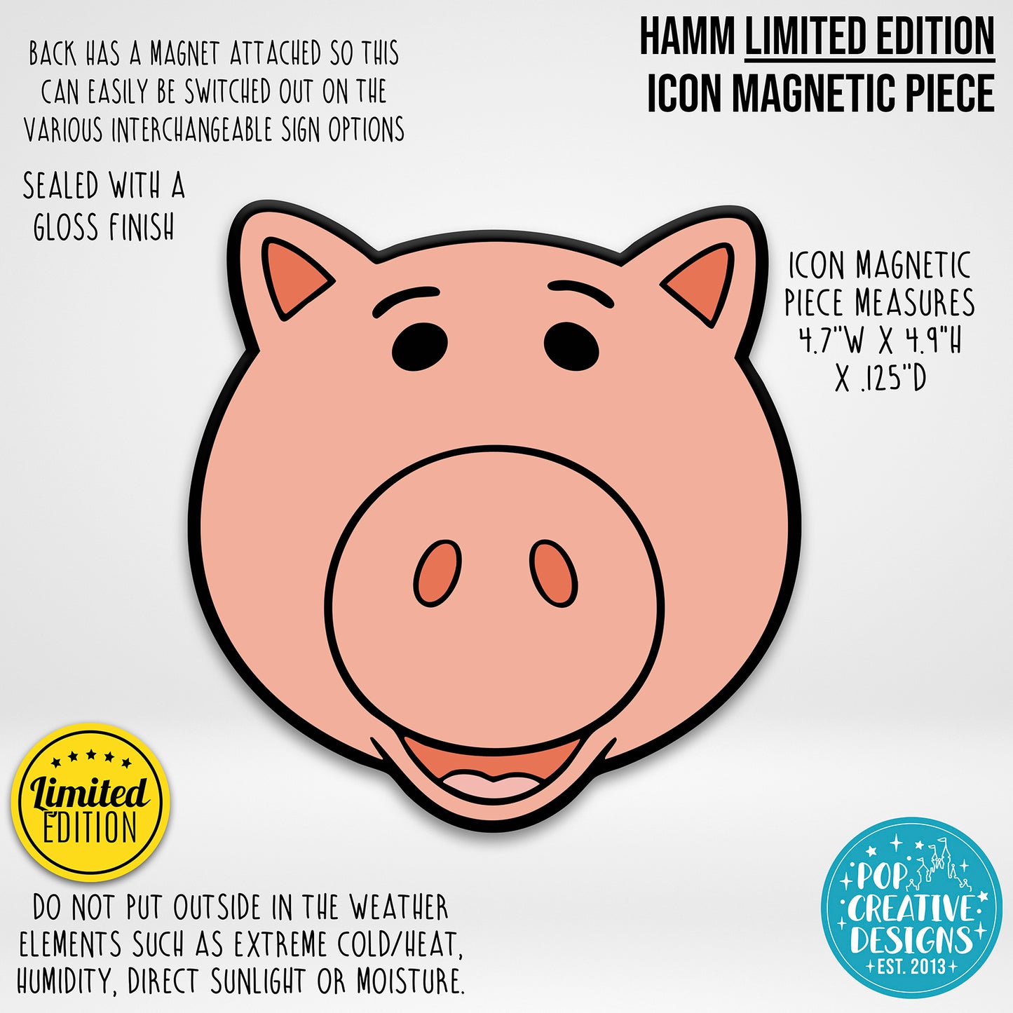 LIMITED EDITION Hamm Icon Magnetic Piece