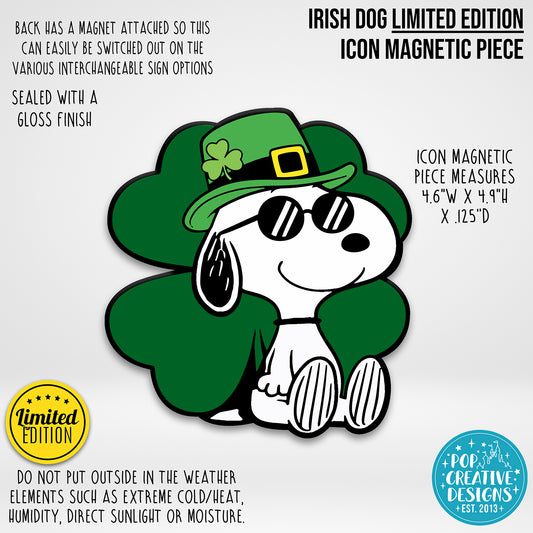 LIMITED EDITION Irish Dog Icon Magnetic Piece