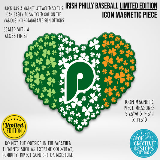 LIMITED EDITION Irish Philly Baseball Icon Magnetic Piece
