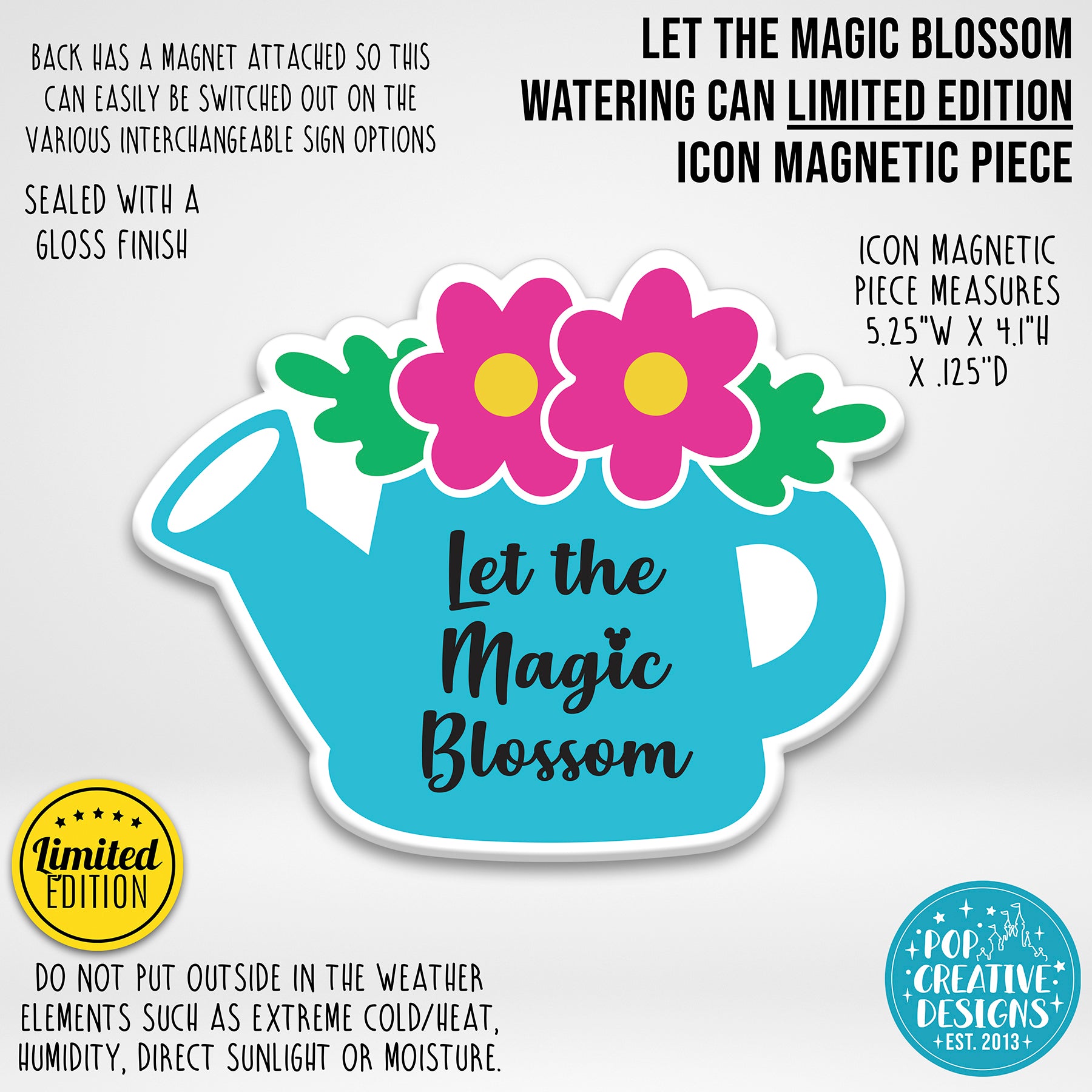 LIMITED EDITION Let the Magic Blossom Icon Magnetic Piece