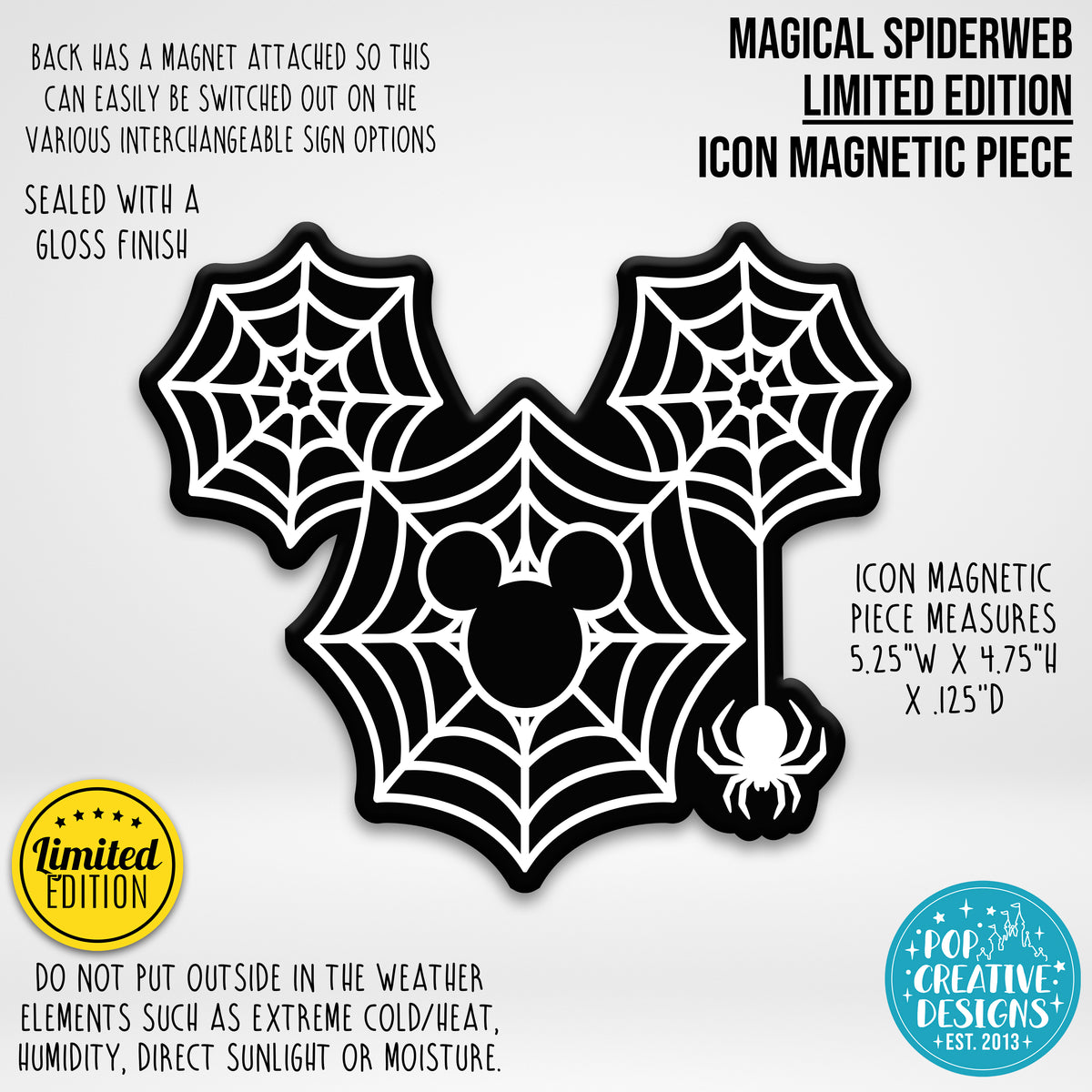 LIMITED EDITION Magical Spiderweb Icon Magnetic Piece