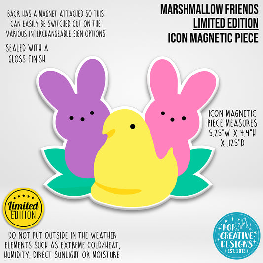 ***CLEARANCE ITEM*** Marshmallow Friends Icon Magnetic Piece
