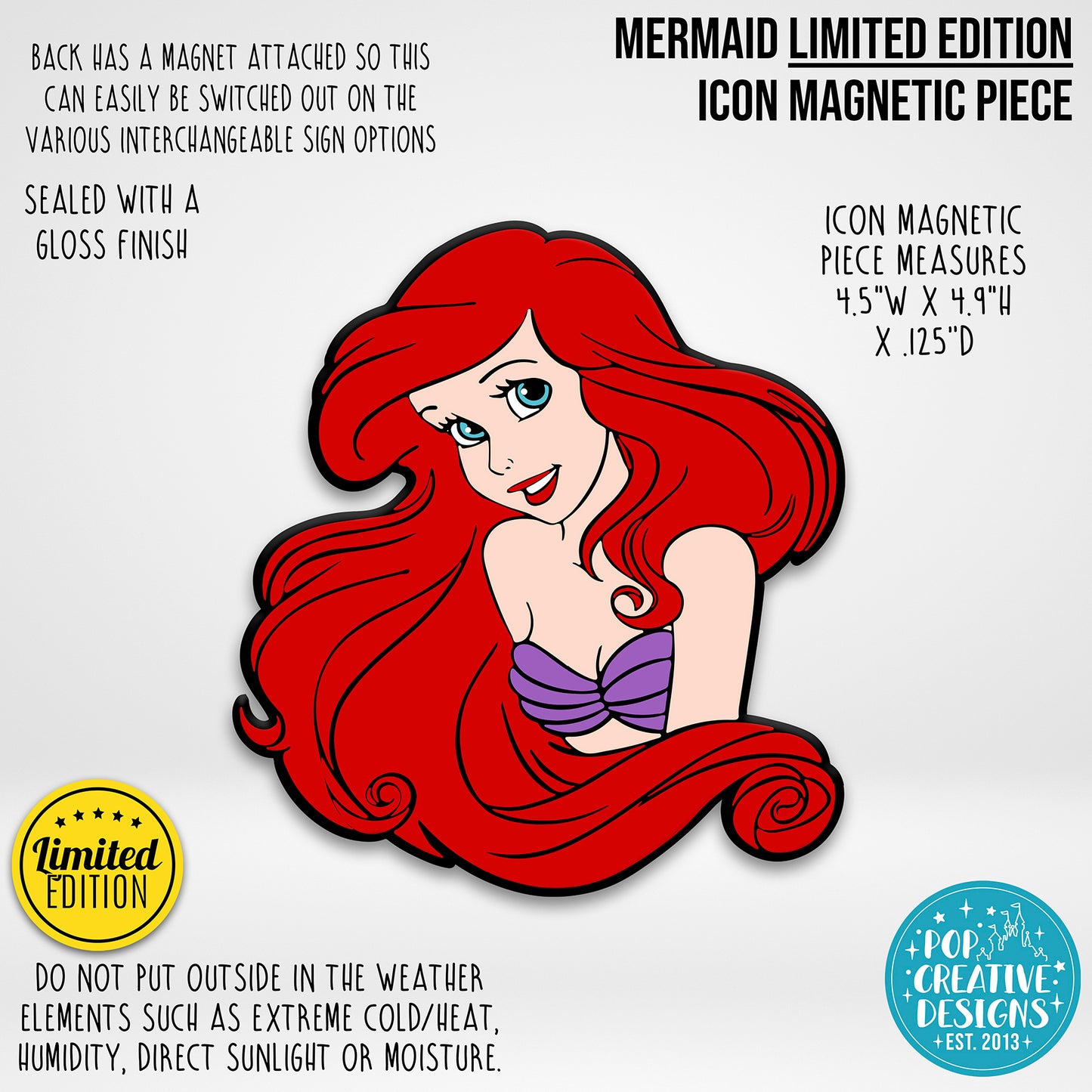 LIMITED EDITION Mermaid Icon Magnetic Piece