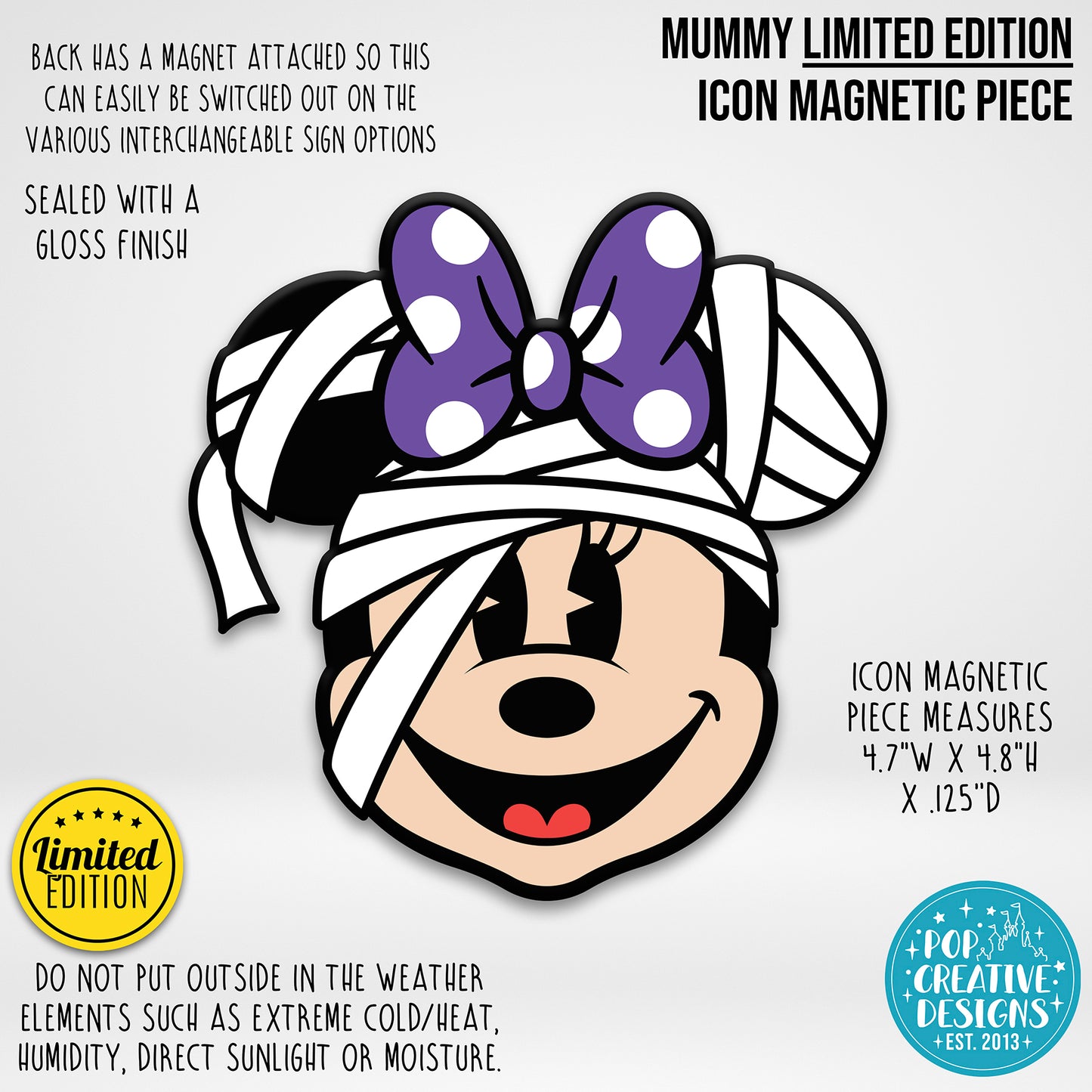 LIMITED EDITION Mummy Icon Magnetic Piece