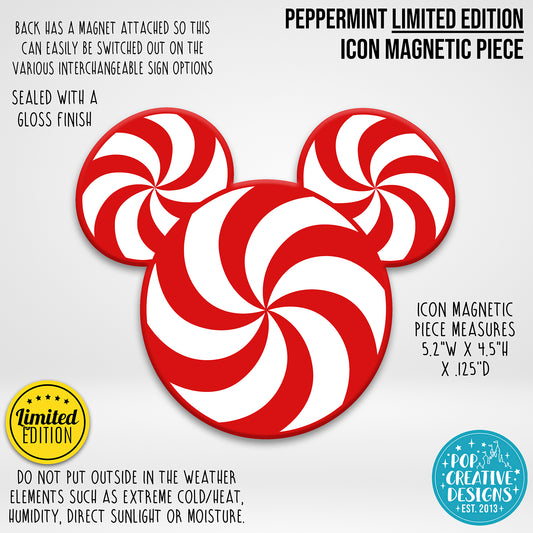 LIMITED EDITION Peppermint Icon Magnetic Piece