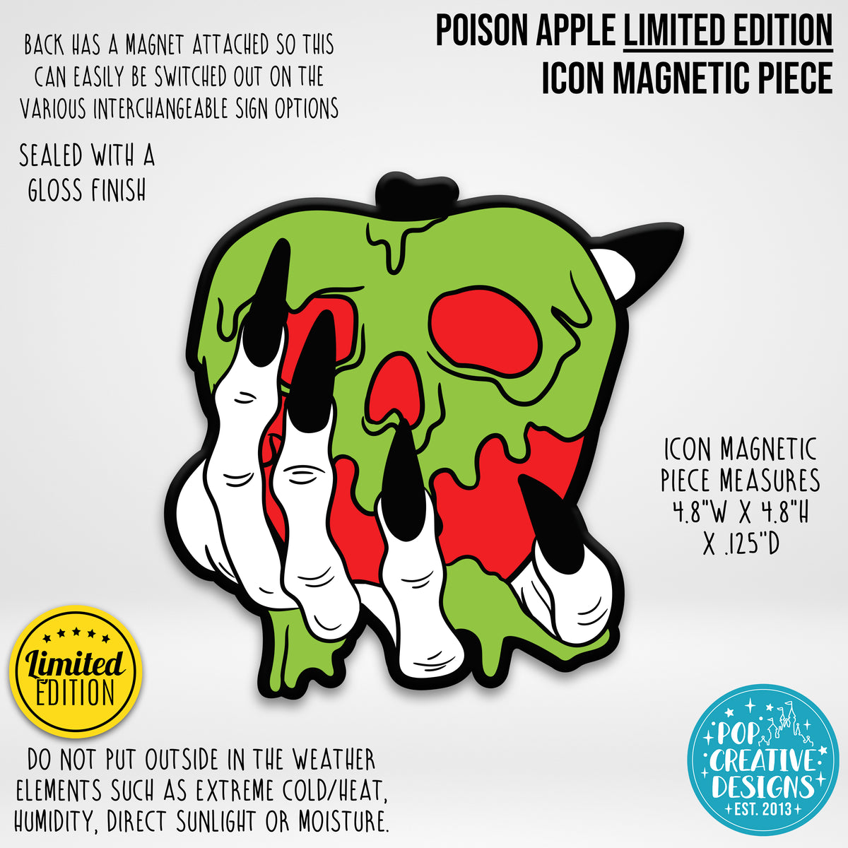 LIMITED EDITION Poison Apple Icon Magnetic Piece