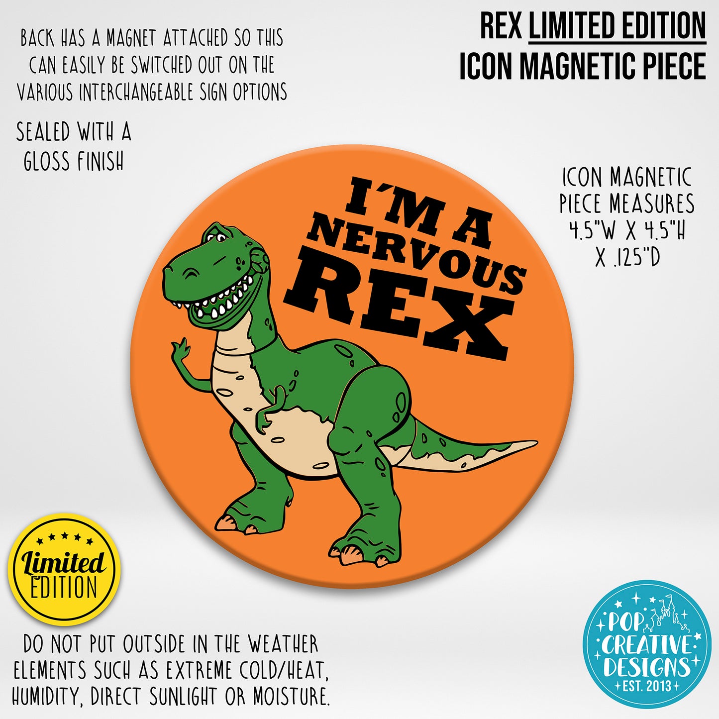 LIMITED EDITION Rex Icon Magnetic Piece