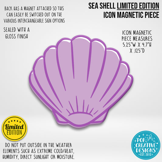 LIMITED EDITION Sea Shell Icon Magnetic Piece