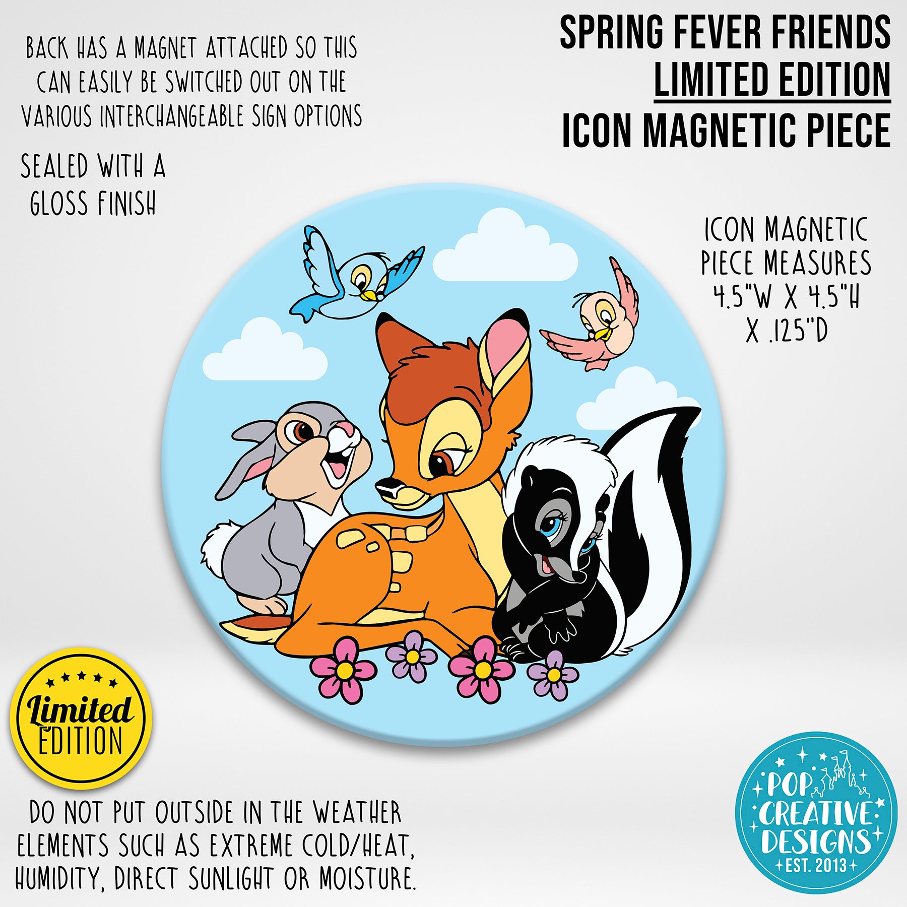 LIMITED EDITION Spring Fever Friends Icon Magnetic Piece