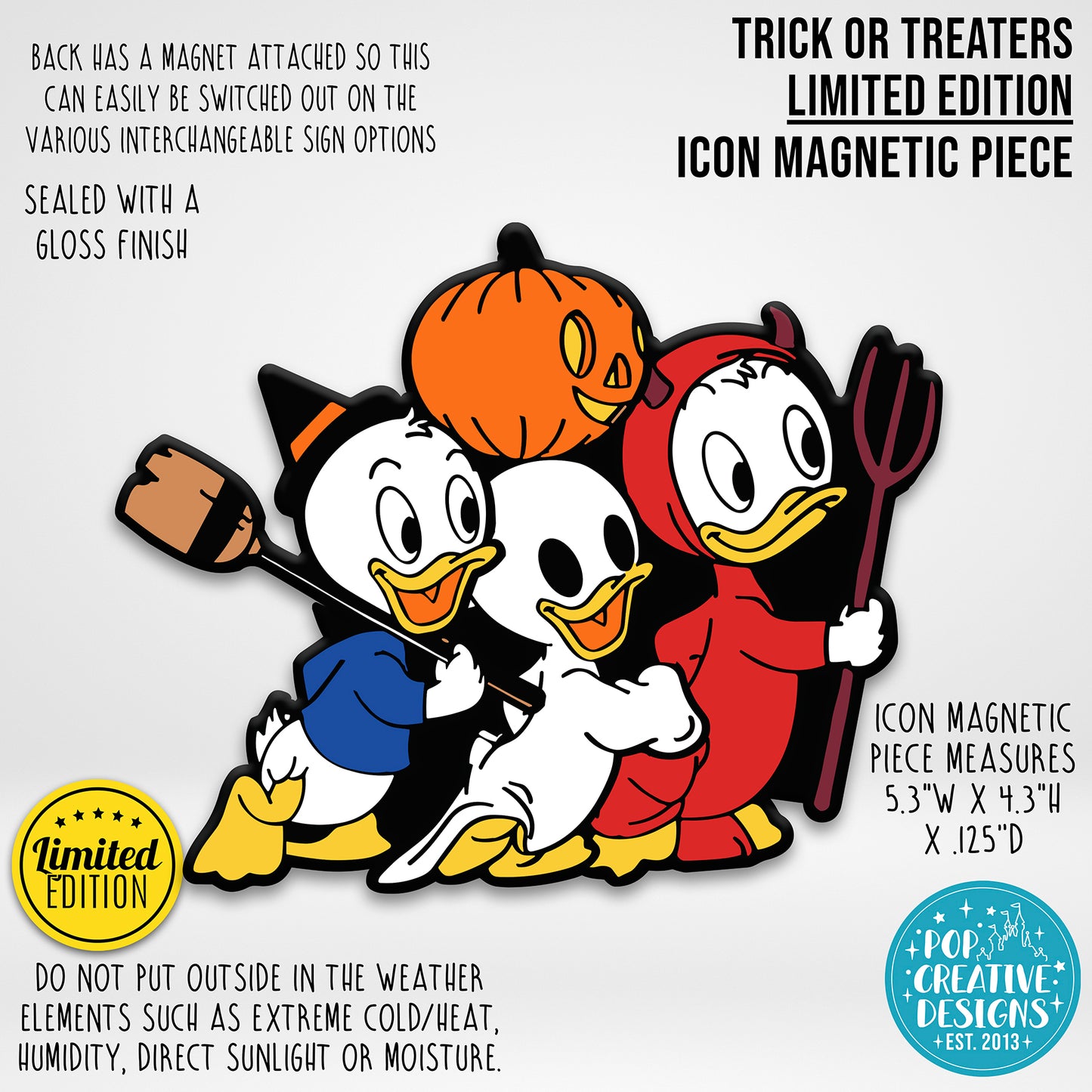LIMITED EDITION Trick or Treaters Icon Magnetic Piece