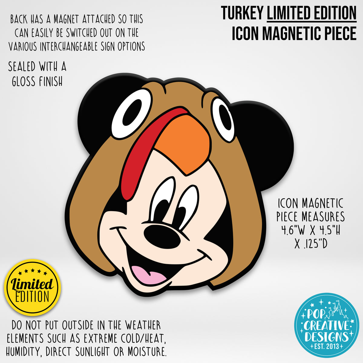 LIMITED EDITION Turkey Icons Icon Magnetic Piece