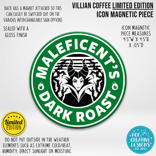LIMITED EDITION Villain Coffee Icon Magnetic Piece