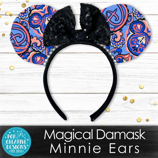 Magical Damask Minnie Ears