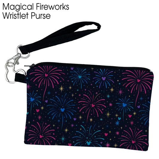 Magical Fireworks Wristlet Purse
