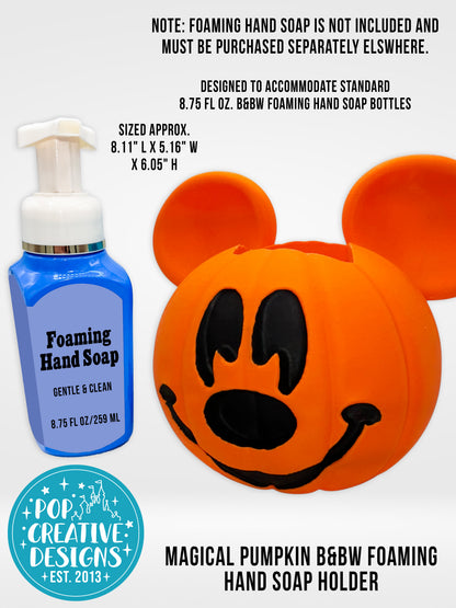 🎃 Magical Pumpkin Foaming Hand Soap Holder | Fall Bathroom & Kitchen Decor