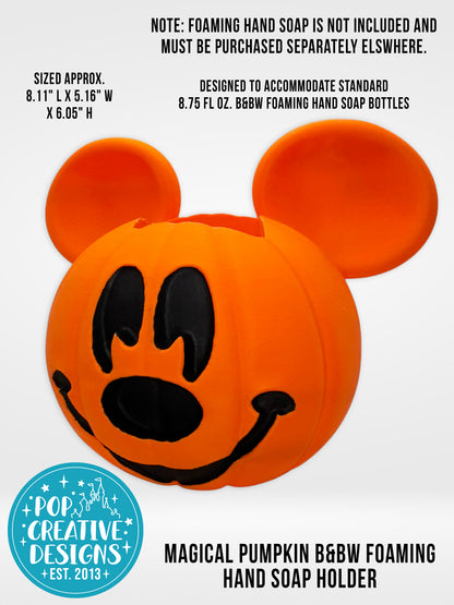 🎃 Magical Pumpkin Foaming Hand Soap Holder | Fall Bathroom & Kitchen Decor