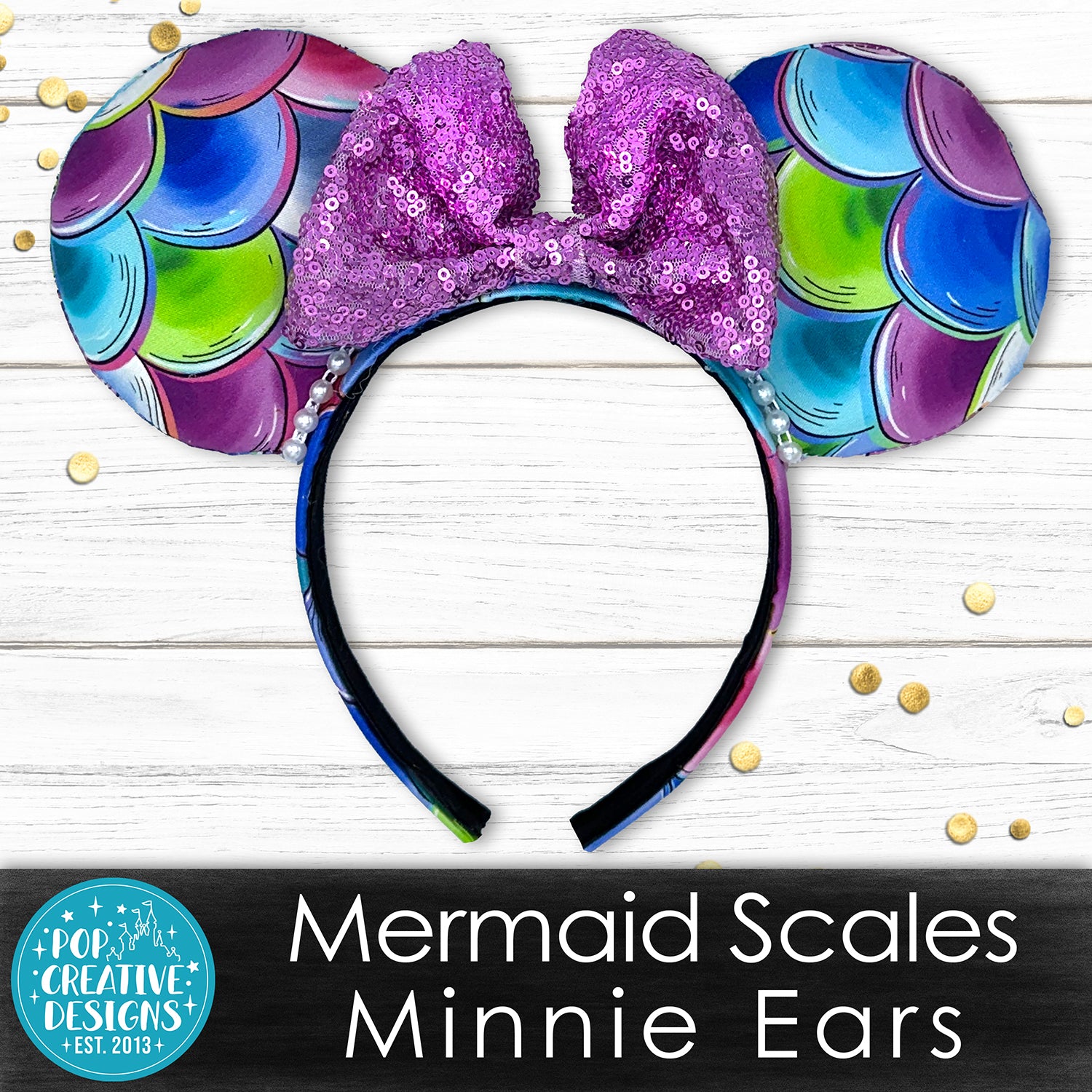 Mermaid Scales Minnie Ears