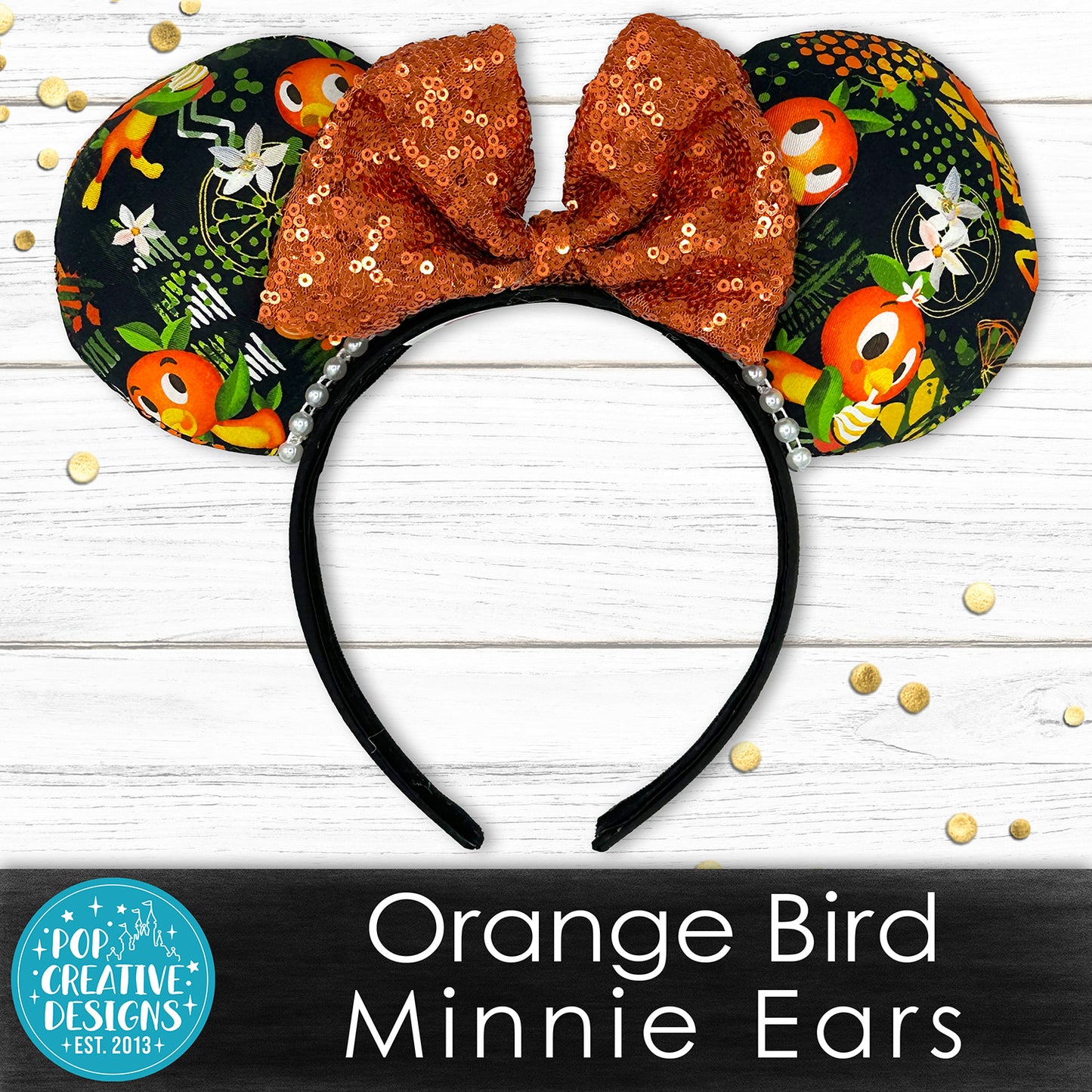 Orange Bird Minnie Ears