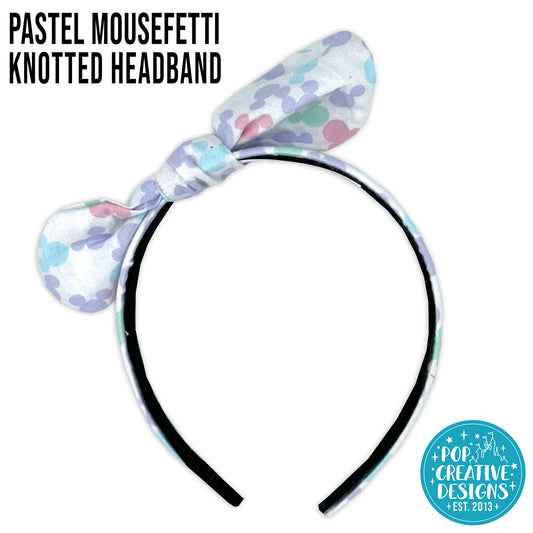 Pastel Mousefetti Knotted Headband